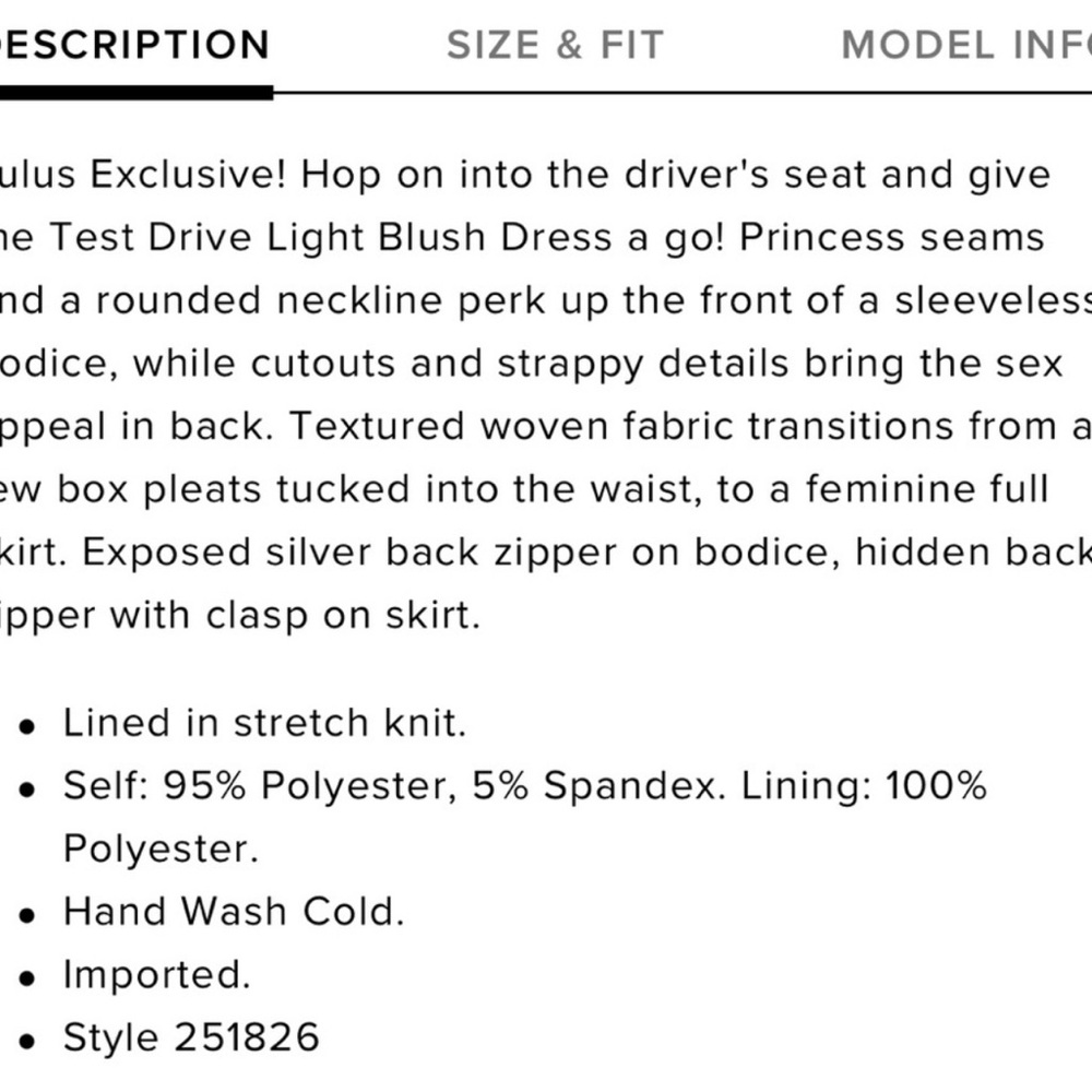 Lulu’s Test Drive Open Back Skater Dress Size XL - Picture 8 of 8